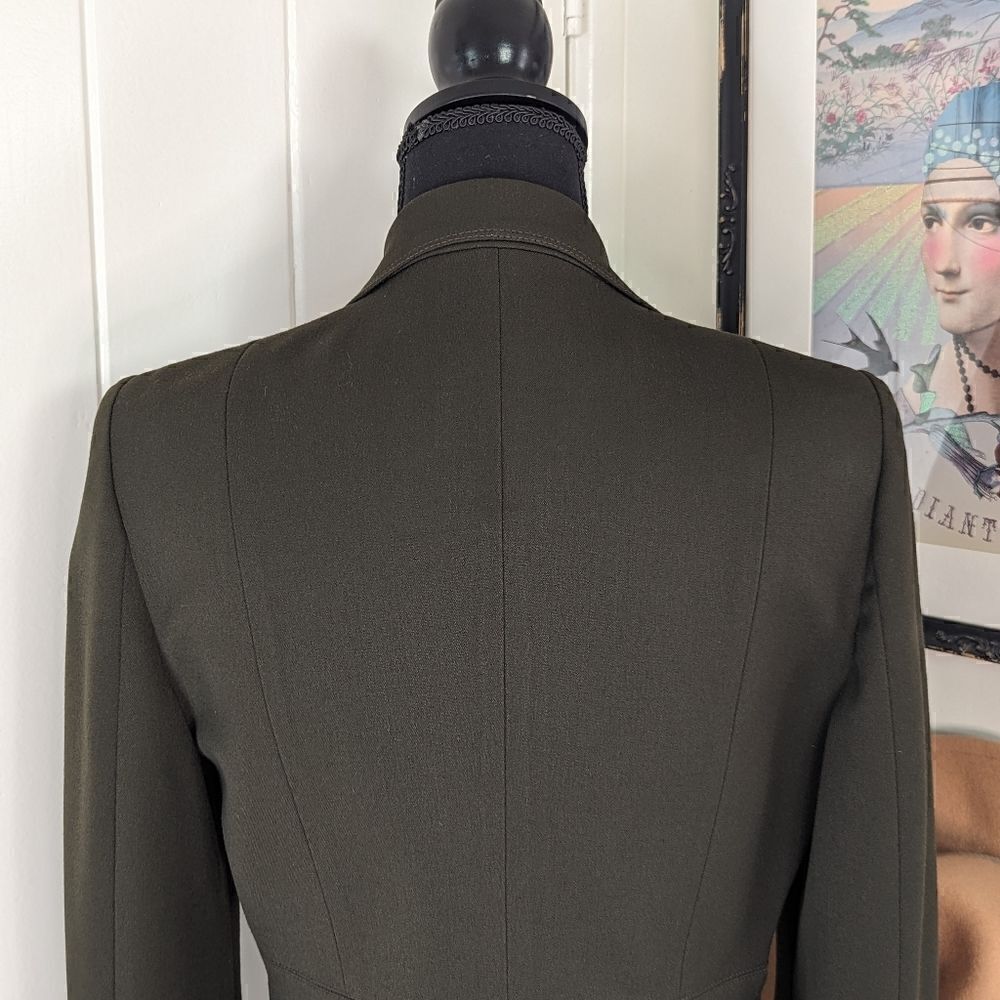 Vertigo Paris Military Dark Academia Moody  Classic Tailored Blazer SM  - Picture 8 of 10